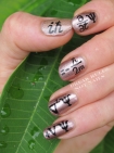 Quantum mechanics nail art
