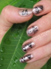 Quantum mechanics nail art